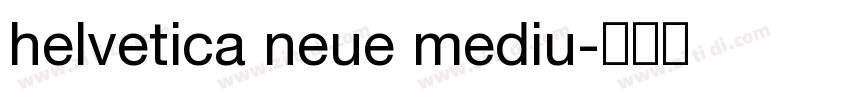 helvetica neue mediu字体转换